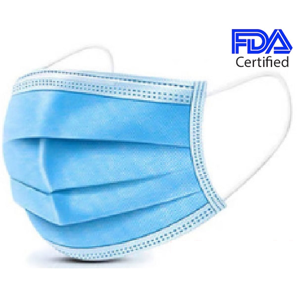 Disposable 3-Ply Protective Face Mask with Earloops - 50 pcs. per box