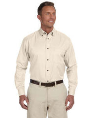 Workplace Logistics - Harriton Men's Easy Blend™ Long-Sleeve Twill Shirt with Stain-Release