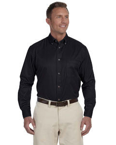 ROCC - Harriton Men's Easy Blend™ Long-Sleeve Twill Shirt with Stain-Release