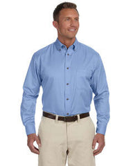 ROCC - Harriton Men's Easy Blend™ Long-Sleeve Twill Shirt with Stain-Release