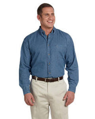 Workplace Logistics - Harriton Men's 6.5 oz. Long-Sleeve Denim Shirt