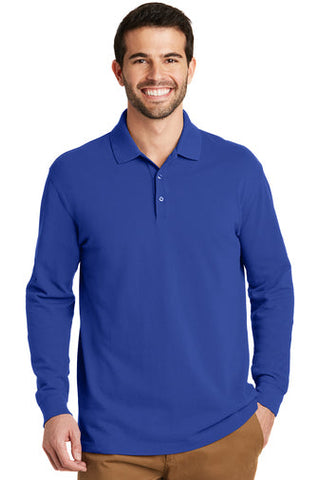 Workplace Logistics Port Authority EZ Cotton Long Sleeve Polo